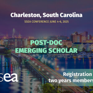 SSEA Charleston - Post Doc / Emerging Scholar ( 2 years membership & Registration)